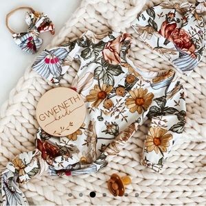 Caden Lane Floral Knotted Gown